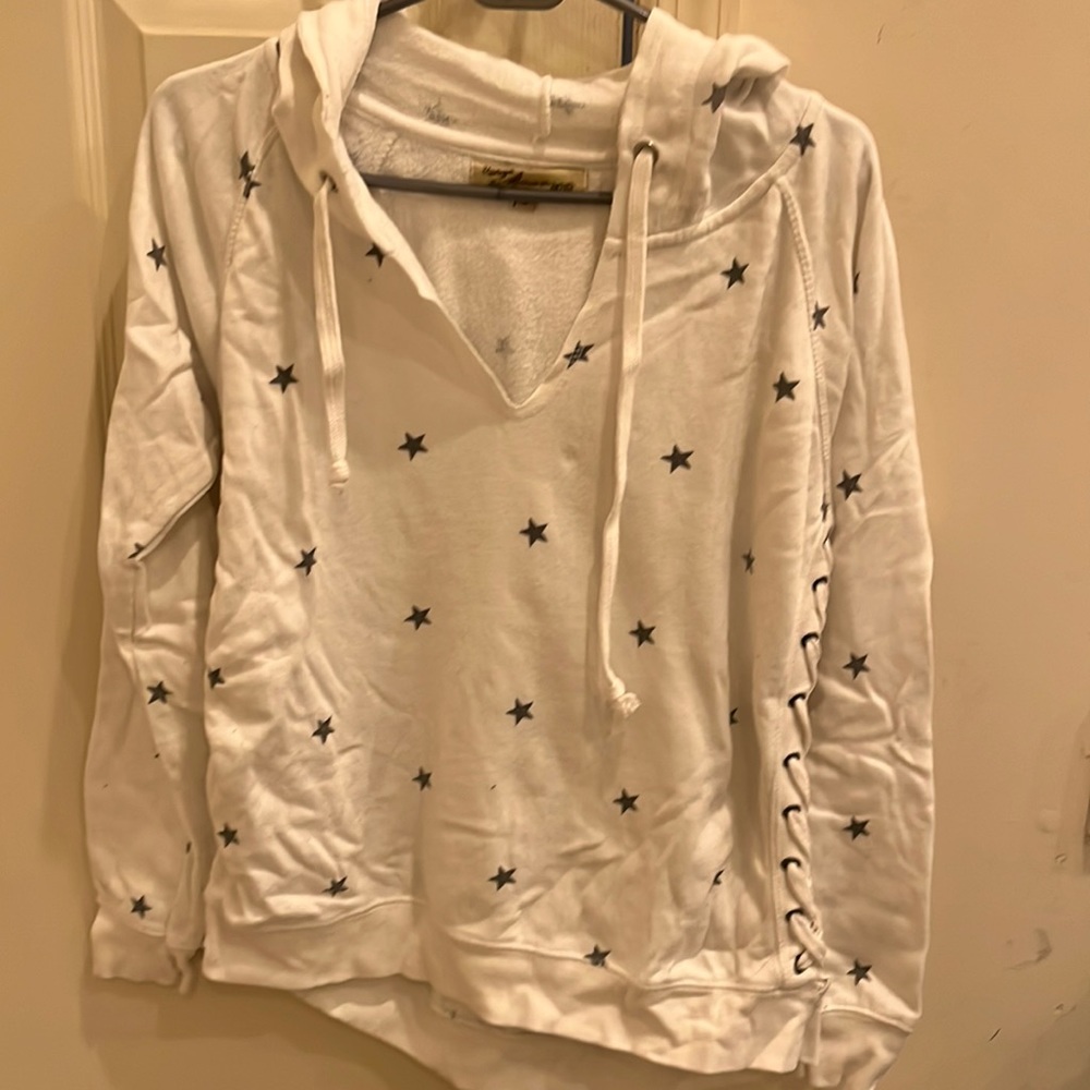 Vintage Havana white hooded sweatshirt. Size small